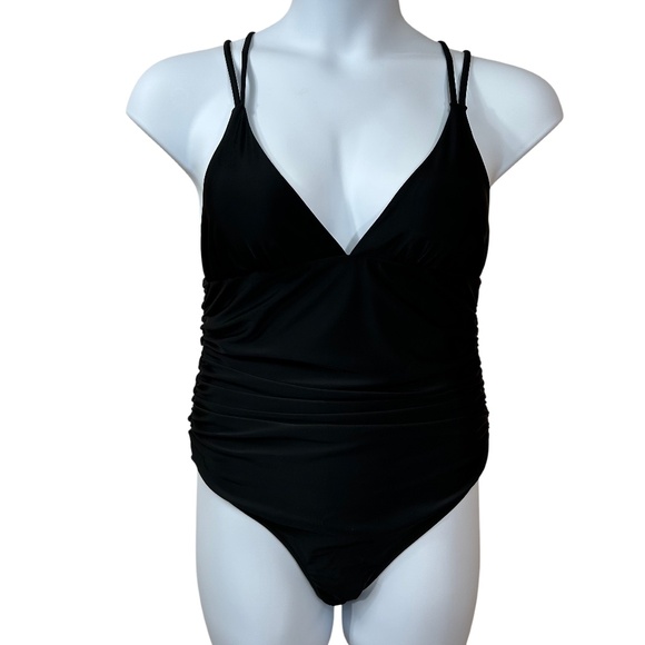 Elegant Black Women's One-Piece Swimsuit - Picture 1 of 9